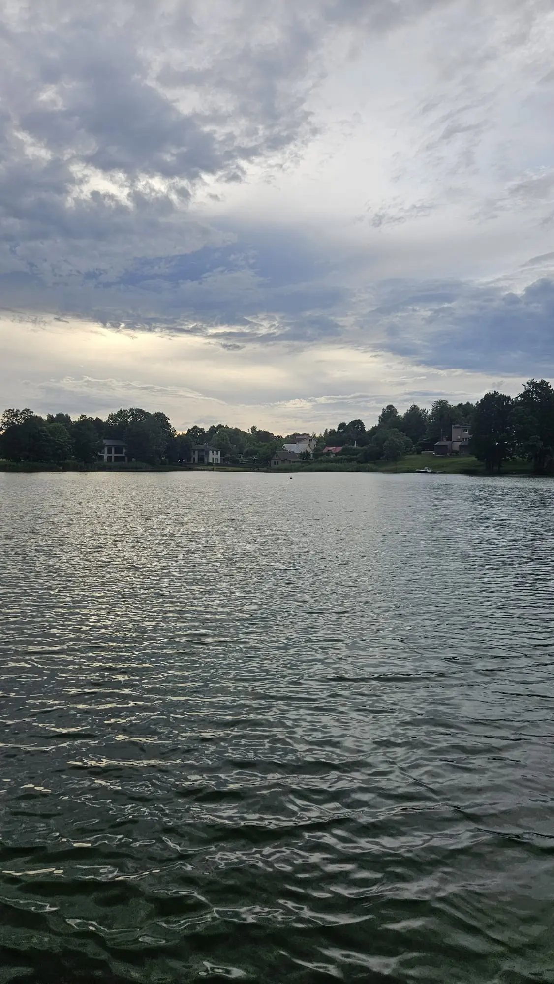 A lake.